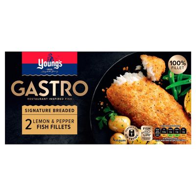 Young's Gastro Signature Breaded 2 Lemon & Pepper Fish Fillets 270g - Thumbnail 2