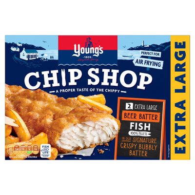 Young's Chip Shop 2 Extra Large Beer Batter Fish 300g - Thumbnail 2