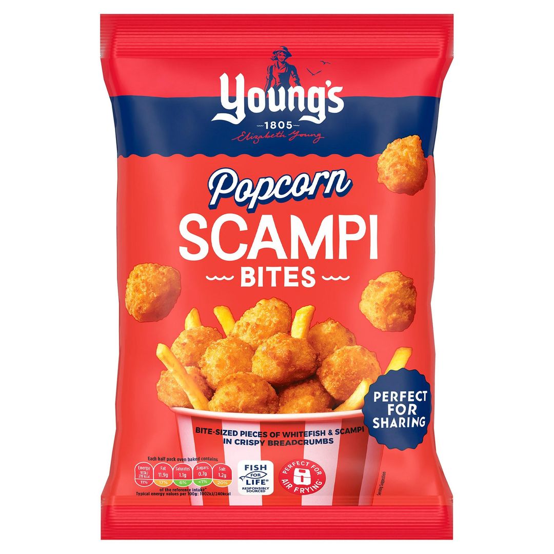 Young's Popcorn Scampi Bites 190g - Image 1