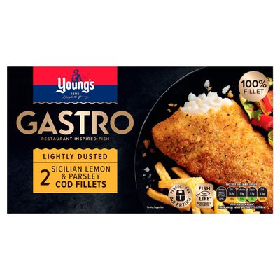 Young's Gastro 2 Sicilian Lemon & Parsley Cod Fillets 270g - Thumbnail 2