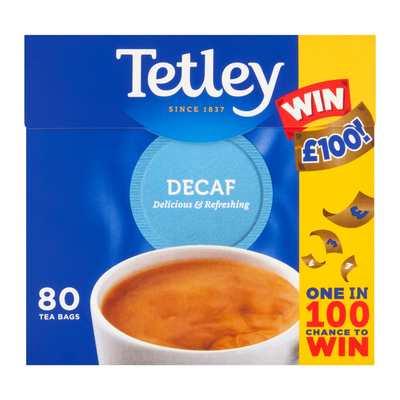 Tetley Decaffeinated Tea Bag (80 Pack) 5012X