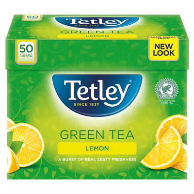 Tetley Green Tea Lemon Tea Bags x50 - Thumbnail 2