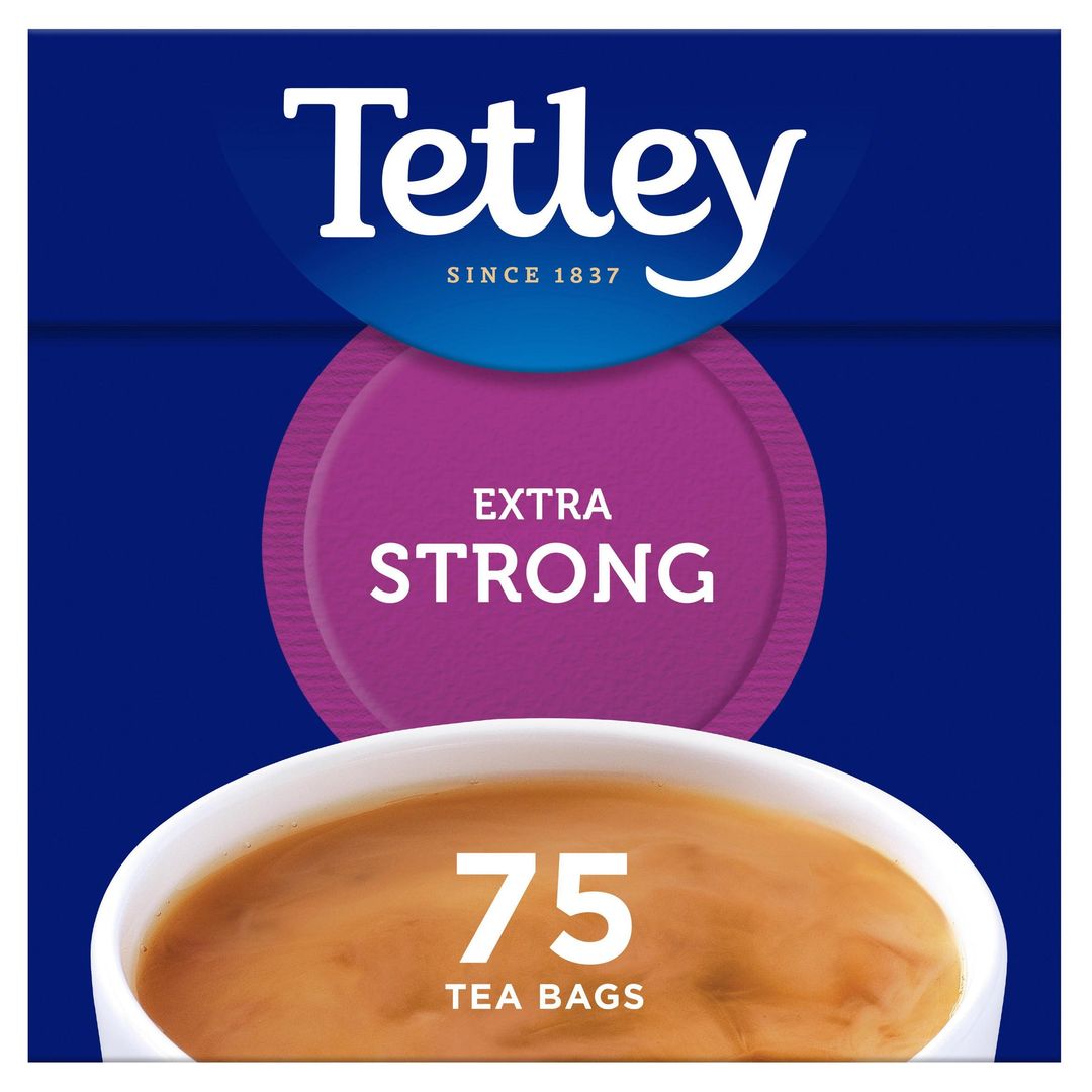 Tetley 75 Extra Strong Tea Bags 237g - Image 1