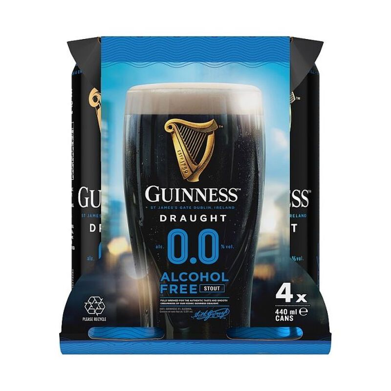 Guinness Draught Alcohol Free Beer, 24 x 440 ml - Image 1