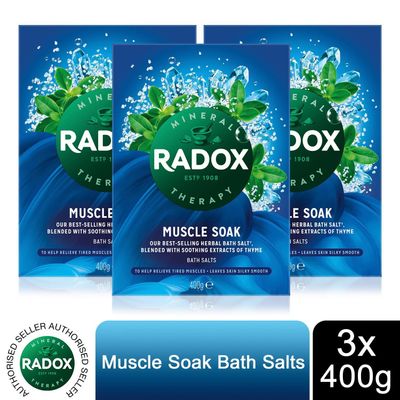 Radox Mineral Therapy Muscle Soak Herbal Bath Salt, 400g - Buy 3 / 18cm - Thumbnail 2