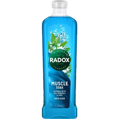 Radox Mineral Therapy 'Bath Soak' with Sea Minerals & Sage Scent, 3x1L in Blue - Thumbnail 2