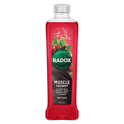 Radox Nature Inspired Fragrance Bath Soak, Muscle Therapy, 6 Pack, 500ml - Buy 6