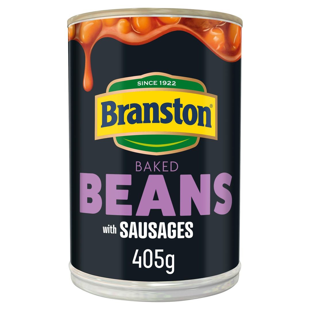Branston Baked Beans with Sausages 405g - Image 1