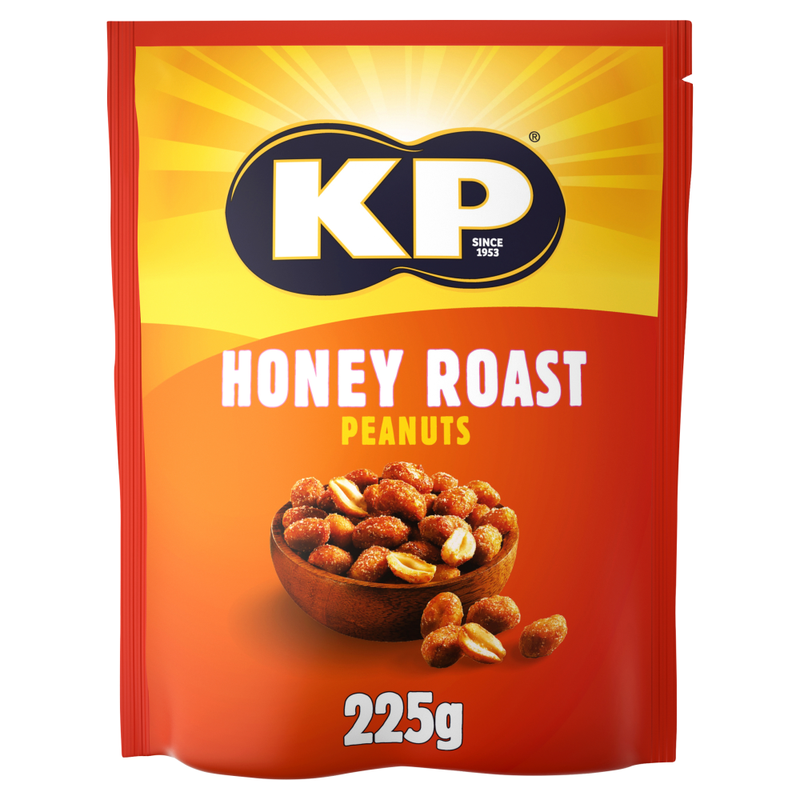 KP Honey Roast Peanuts 225g - Image 1