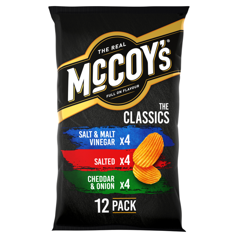 McCoy's Classic Variety Multipack Crisps 12 Pack - Image 1