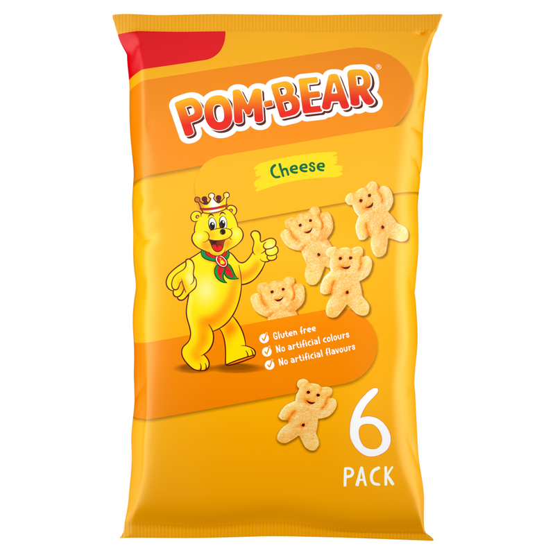 Pom-Bear Cheese Multipack Crisps 6 Pack - Image 1