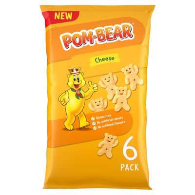 Pom-Bear Cheese Multipack Crisps 6 Pack - Thumbnail 2