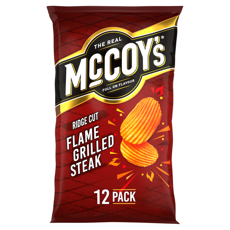 McCoy's Flame Grilled Steak Multipack Crisps 12 Pack - Image 1