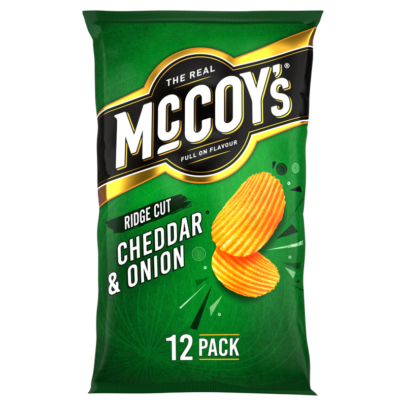 McCoy's Cheddar & Onion Multipack Crisps 12 Pack - Image 1