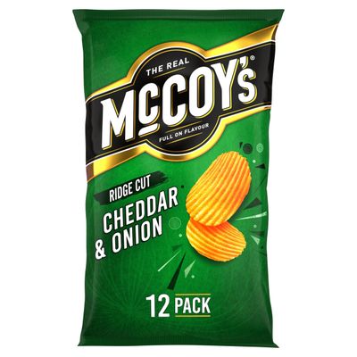 McCoy's Cheddar & Onion Multipack Crisps 12 Pack - Thumbnail 2
