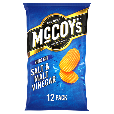 McCoy's Salt & Malt Vinegar Multipack Crisps 12 Pack