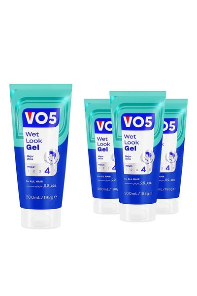 VO5 Wet Look Gel HighShine 24H ExtraStrong, 200ml - Buy 4 / 4
