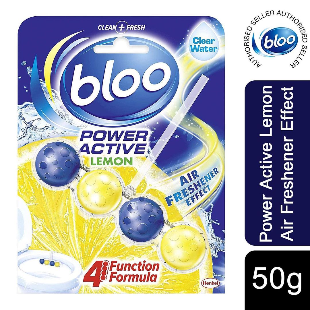 Bloo Power Active Premium Lemon Scent Toilet Rim Block - Lemon - Image 1