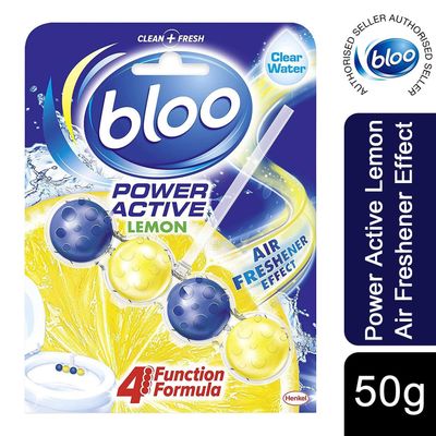 Bloo Power Active Premium Lemon Scent Toilet Rim Block - Lemon