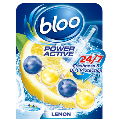 Bloo Power Active Premium Lemon Scent Toilet Rim Block - Lemon - Thumbnail 2
