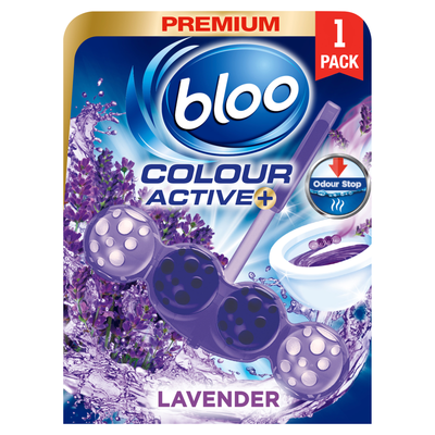 Bloo Colour Active Toilet Rim Block 50g - Lavender - Thumbnail 2