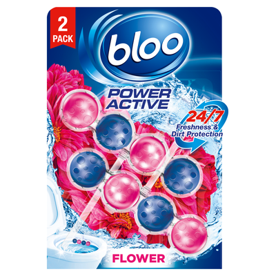 Bloo Toilet Rim Blocks Power Active Flower 4 Function Cleaning Formula - 1 - Thumbnail 2