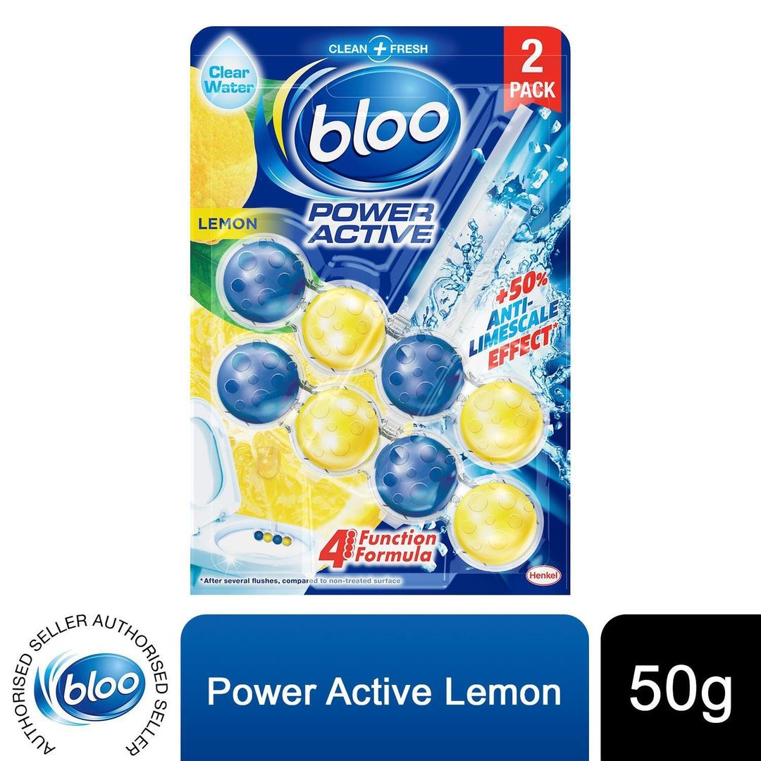 Bloo Toilet Rim Blocks Colour Active Lemon for Anti-Limescale Effect - 1 - Image 1