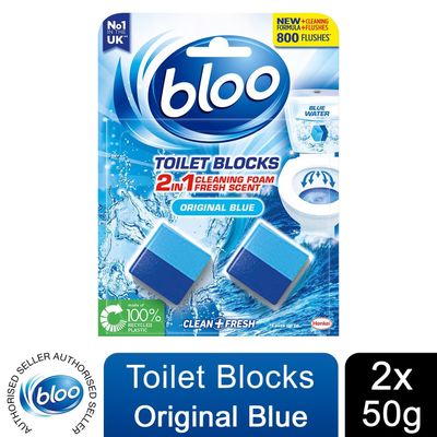 Bloo Toilet Rim Blocks Original Blue CleanFresh with Fresh Fragrance - 1