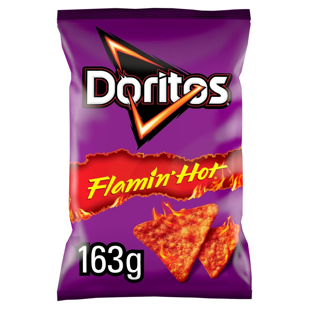 Doritos Flamin' Hot Sharing Bag Crisps 163g - Image 1