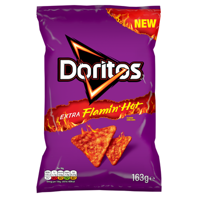 Doritos Flamin' Hot Sharing Bag Crisps 163g - Thumbnail 2