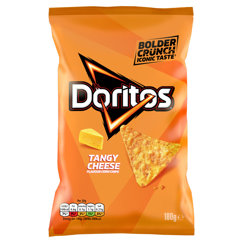 Doritos Tangy Cheese Tortilla Chips Sharing Crisps 180g - Image 1