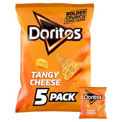 Doritos Tangy Cheese Tortilla Chips Multipack Crisps 5x30g - Thumbnail 2