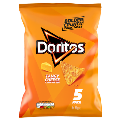 Doritos Tangy Cheese Tortilla Chips Multipack Crisps 5x30g