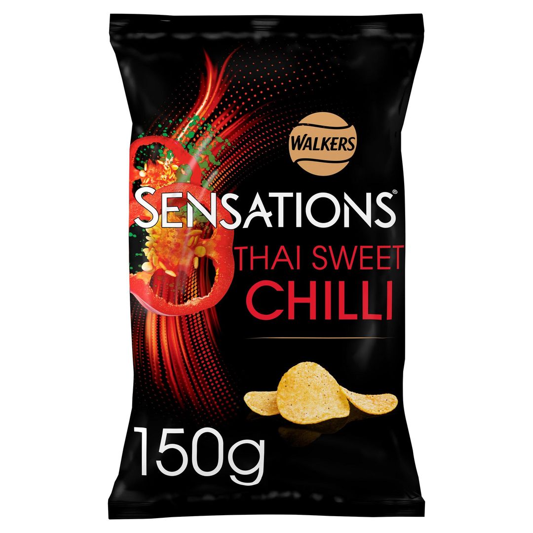 Walkers Sensations Thai Sweet Chilli Sharing Bag Crisps 150g - Image 1