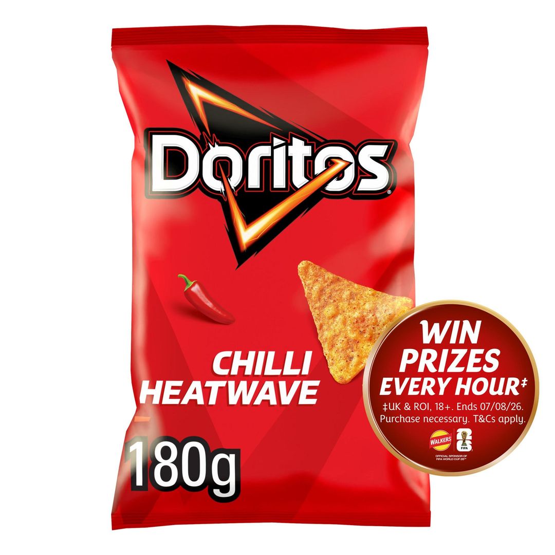 Doritos Chilli Heatwave Tortilla Chips Sharing Crisps 180g - Image 1