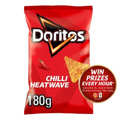 Doritos Chilli Heatwave Tortilla Chips Sharing Crisps 180g