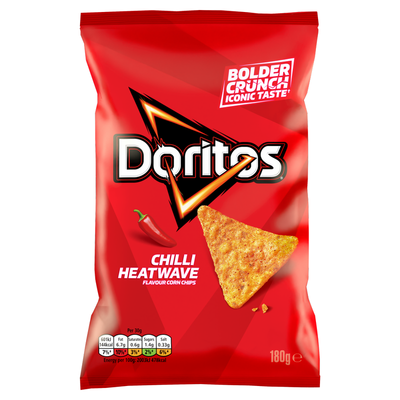 Doritos Chilli Heatwave Tortilla Chips Sharing Crisps 180g - Thumbnail 2
