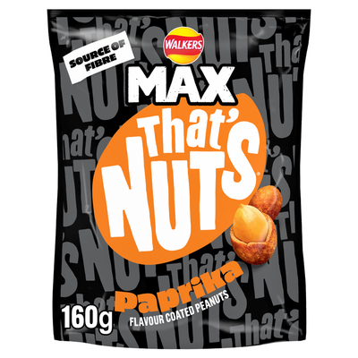 That’s Nuts Walkers Max Paprika Sharing Coated Peanuts 160g - Thumbnail 2