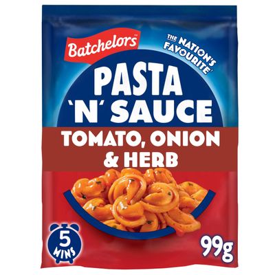 Batchelors Pasta 'n' Sauce Tomato, Onion & Herb Pasta Sachet 99g