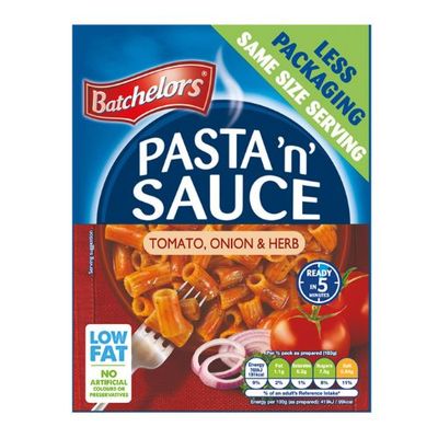 Batchelors Pasta 'n' Sauce Tomato, Onion & Herb Pasta Sachet 99g - Thumbnail 2