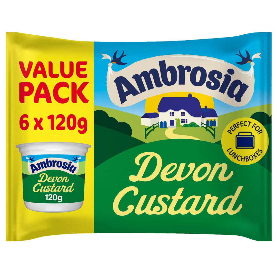 Ambrosia Ready To Eat Devon Custard Pots 6 x 120g - Image 1