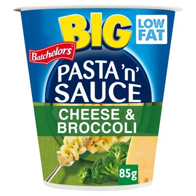 Batchelors Big Pasta 'n' Sauce Cheese & Broccoli Instant Pot 85g - Thumbnail 2
