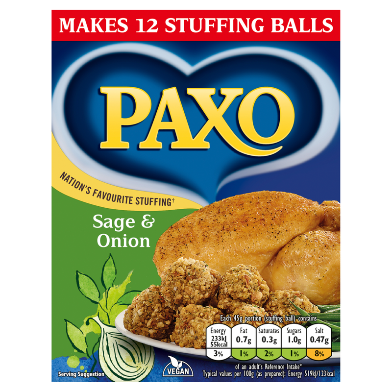 Paxo Sage & Onion Stuffing Mix 170g - Image 1