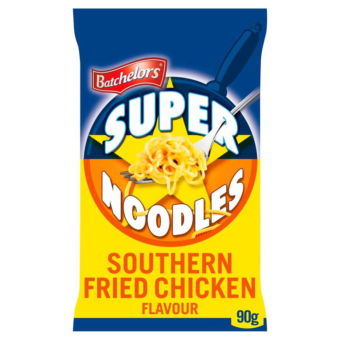Batchelors Super Noodles Southern Fried Chicken Flavour Noodle Block 90g - Image 1