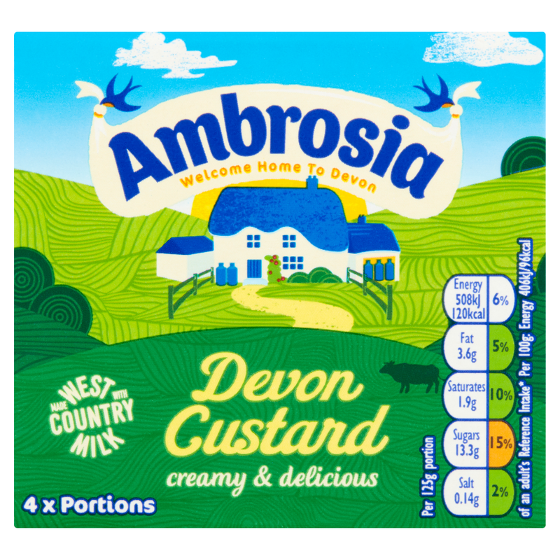 Ambrosia Ready To Serve Devon Custard Carton 500g - Image 1