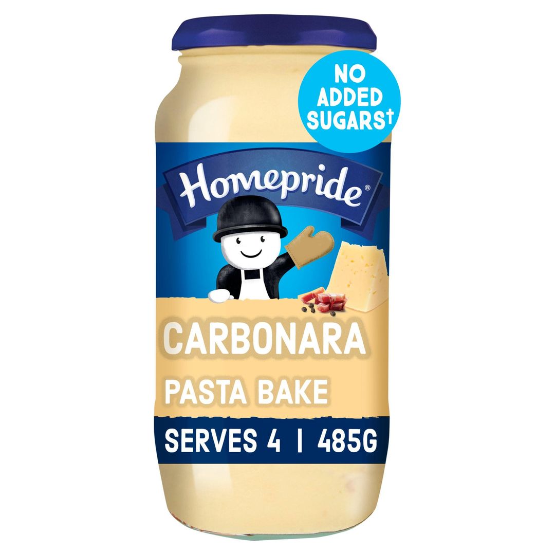 Homepride No Added Sugar Carbonara Pasta Bake Sauce - Image 1