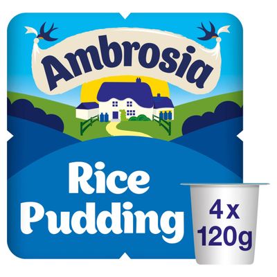 Ambrosia Rice Pudding Dessert Snack Pots Multipack 4 x 120g - Thumbnail 2