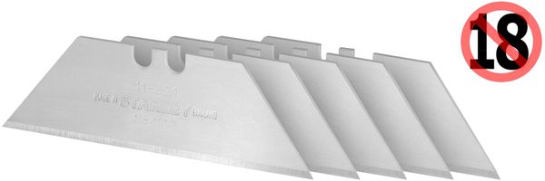 Stanley 0-11-921 Pack of 5 heavy Duty Replacement Utility Blades