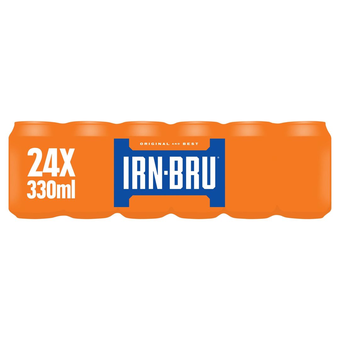 IRN-BRU Regular Soft Drink Can Multipack 24x330ml - Image 1