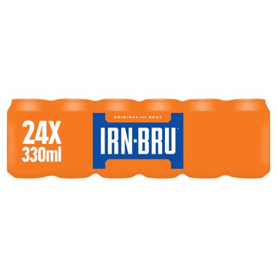 IRN-BRU Regular Soft Drink Can Multipack 24x330ml